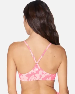 Women Hurley Bikini Tops|Bikinis*Max Flower Scrunch Racer Back Top