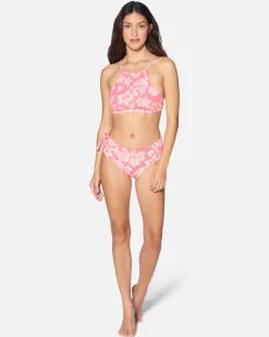 Women Hurley Bikini Tops|Bikinis*Max Flower Scrunch Racer Back Top