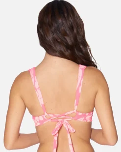 Women Hurley Bikini Tops|Bikinis*Max Flower Scrunch Soft Strap Top