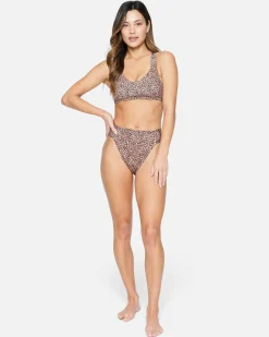 Women Hurley Bikini Bottoms|Bikinis*Max Leopard Moderate Tab Side High Waist