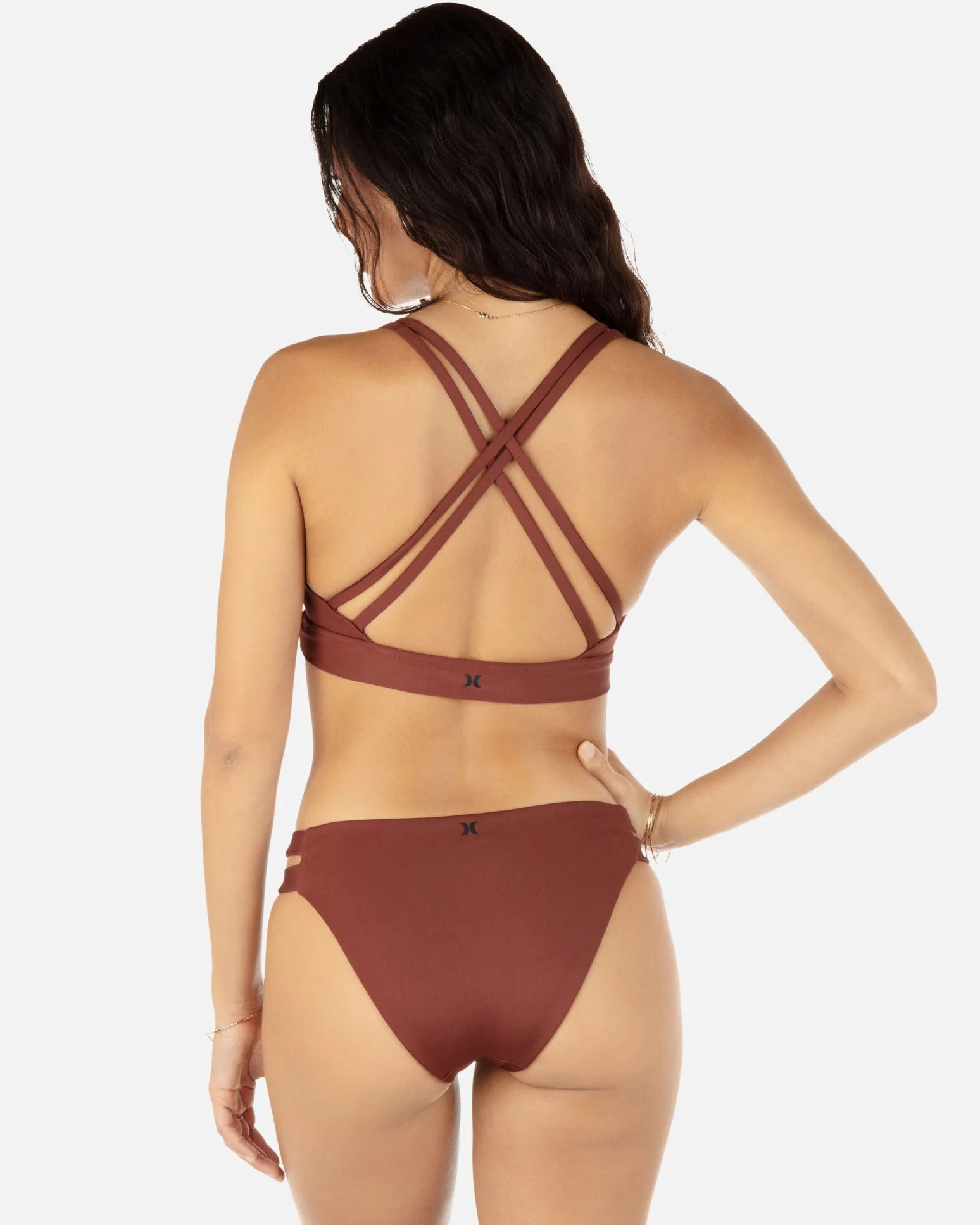 Women Hurley Bikini Bottoms|Bikinis*Max Solid Moderate Bottom