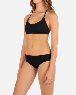 Women Hurley Bikini Tops|Bikinis*Max Solid Pull On V Back Top