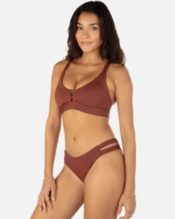 Women Hurley Bikini Tops|Bikinis*Max Solid Scoop Top