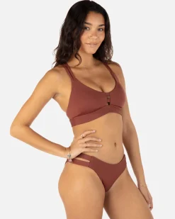 Women Hurley Bikini Tops|Bikinis*Max Solid Scoop Top