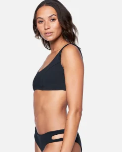 Women Hurley Bikini Tops|Bikinis*Max Solid Split Strap Bikini Top