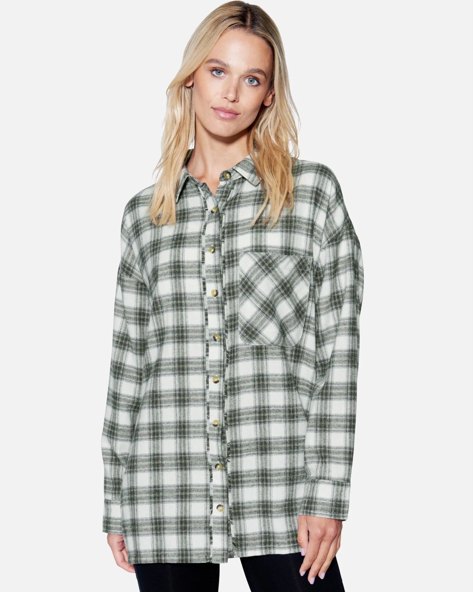 Women Hurley Tops & T-Shirts*Odessa Plaid Boyfriend Shirt