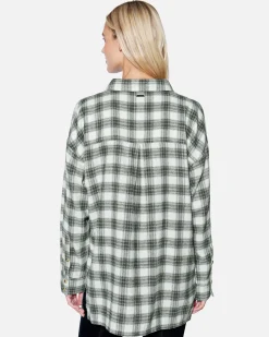 Women Hurley Tops & T-Shirts*Odessa Plaid Boyfriend Shirt