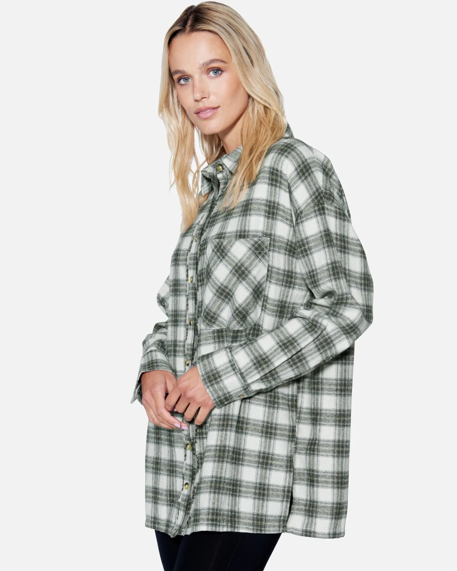 Women Hurley Tops & T-Shirts*Odessa Plaid Boyfriend Shirt