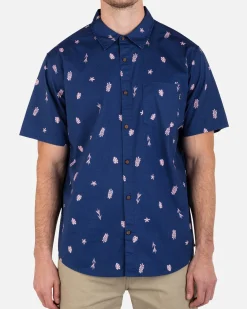 Hurley Tshirts & Tops|Button Downs*ONE AND ONLY LIDO STRETCH SHORT SLEEVE SHIRT