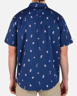 Hurley Tshirts & Tops|Button Downs*ONE AND ONLY LIDO STRETCH SHORT SLEEVE SHIRT