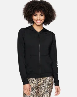 Women Hurley Rashguards & Surf Shirts|Rashguards & Surf Shirts*One And Only Solid Long Sleeve Zip Hoodie Rashguard