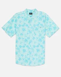 Hurley Tshirts & Tops|Button Downs*One And Only Stretch Print Short Sleeve Shirt