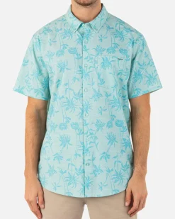 Hurley Tshirts & Tops|Button Downs*One And Only Stretch Print Short Sleeve Shirt