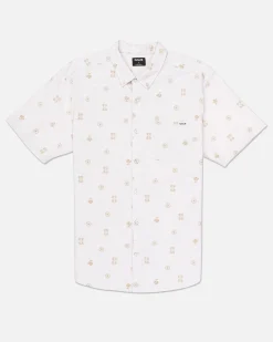 Hurley Tshirts & Tops|Button Downs*One And Only Stretch Print Short Sleeve Shirt