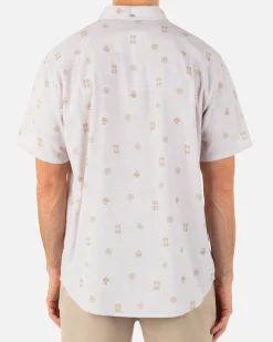 Hurley Tshirts & Tops|Button Downs*One And Only Stretch Print Short Sleeve Shirt
