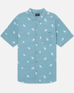 Hurley Tshirts & Tops|Button Downs*One And Only Stretch Print Short Sleeve Shirt