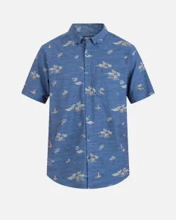 Hurley Tshirts & Tops|Button Downs*One And Only Stretch Short Sleeve Shirt