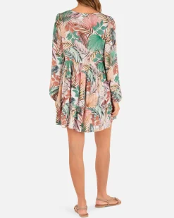 Women Hurley Dresses & Rompers*Palmetto Sunset Long Sleeve Mini Dress