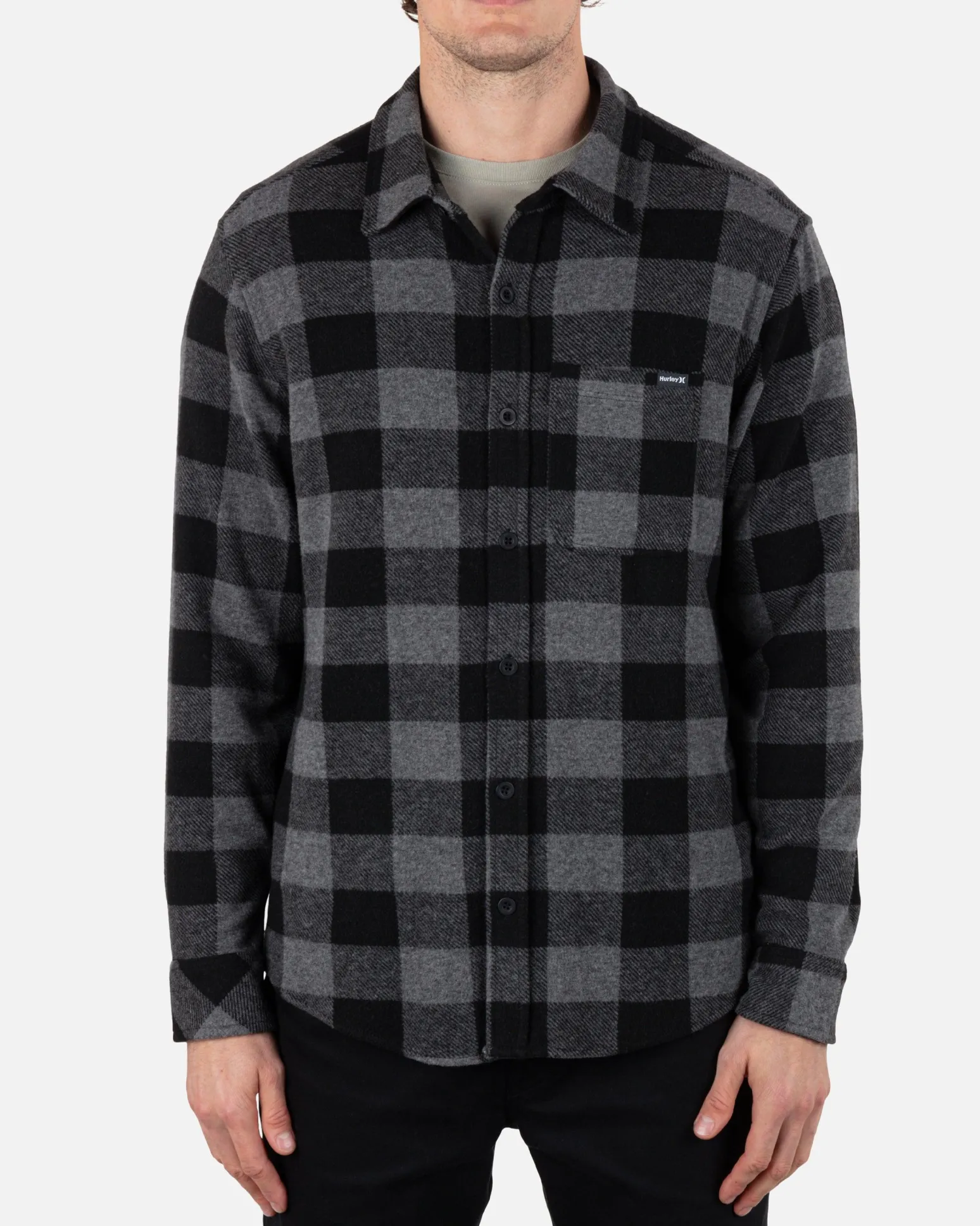 Hurley Tshirts & Tops|Button Downs*Portland Knit Long Sleeve Flannel