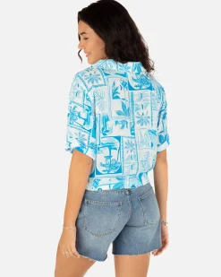 Women Hurley Tops & T-Shirts*Postcard Camp Shirt