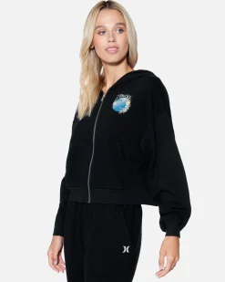 Women Hurley Hoodies & Fleece*Protect The Sea Crop Zip Up Hoodie