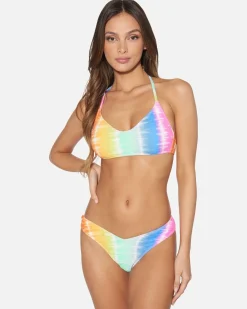 Women Hurley Bikini Bottoms|Bikinis*Rainbow Ombre Cheeky Scoop Bottom