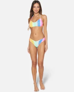 Women Hurley Bikini Bottoms|Bikinis*Rainbow Ombre Cheeky Scoop Bottom