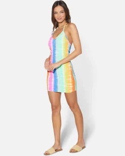 Women Hurley Dresses & Rompers*Rainbow Ombre Halter Mini Dress