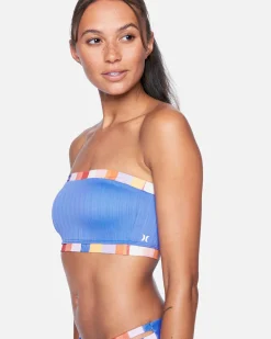 Women Hurley Bikini Tops|Bikinis*Retro Block Tube Bikini Top