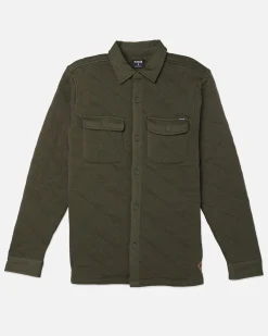 Hurley Tshirts & Tops|Button Downs*Santa Cruz Quilted Long Sleeve Fleece