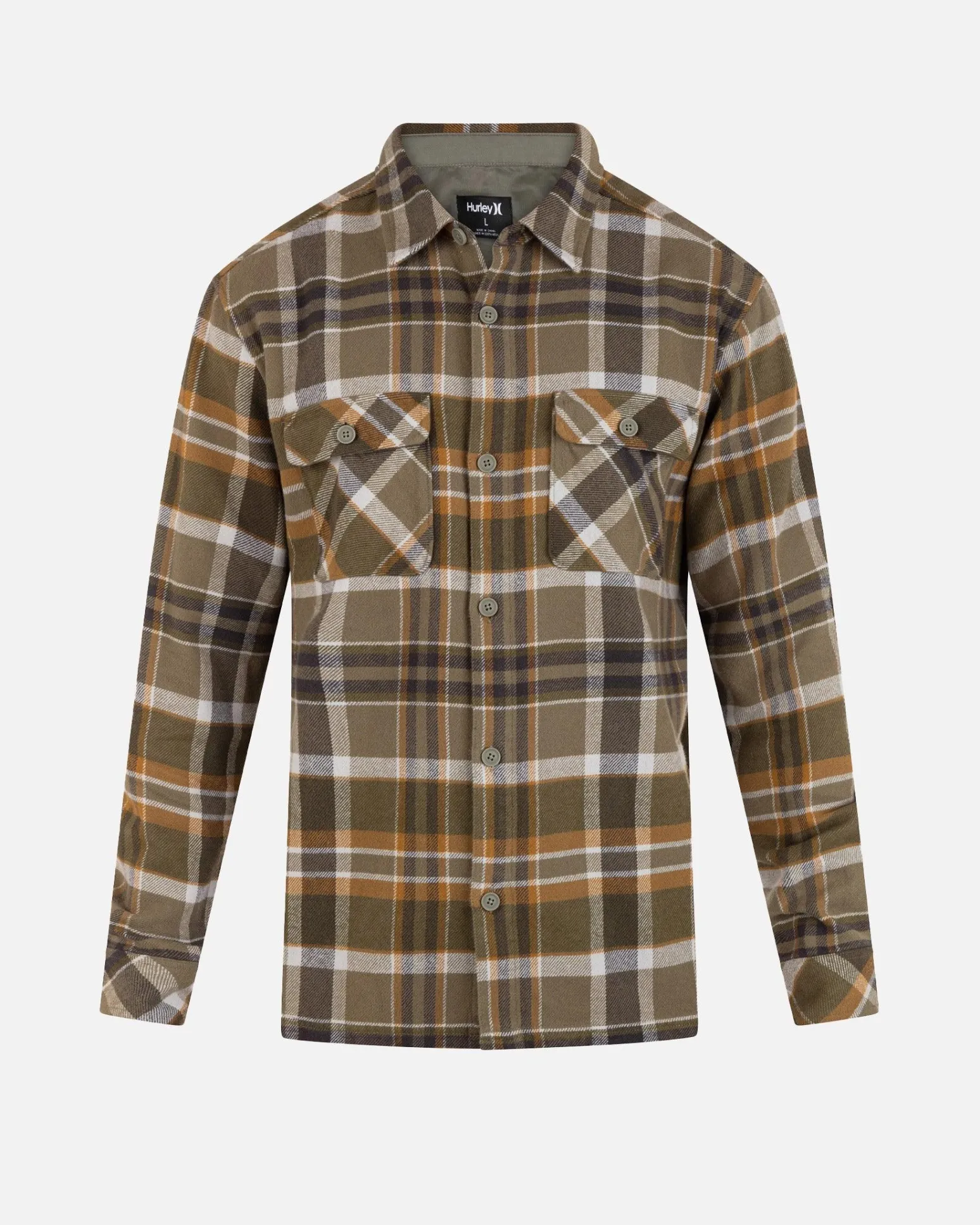 Hurley Tshirts & Tops|Button Downs*Santa Cruz Shoreline Flannel Long Sleeve