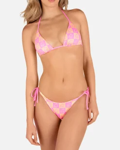 Women Hurley Bikini Tops|Bikinis*Smiley Check Reversible Classic Tri
