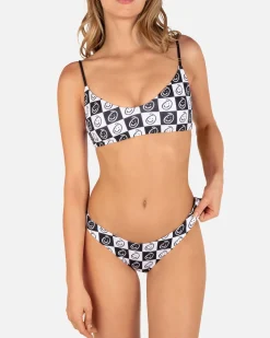 Women Hurley Bikini Bottoms|Bikinis*Smiley Check Reversible Scoop Bottom