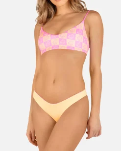 Women Hurley Bikini Bottoms|Bikinis*Smiley Check Reversible Scoop Bottom