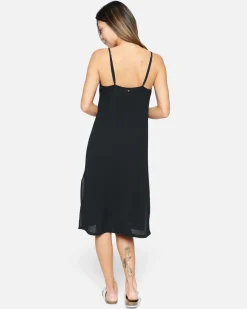 Women Hurley Dresses & Rompers*Solid Button Front Midi Dress