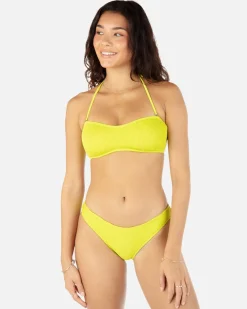 Women Hurley Bikini Tops|Bikinis*Solid Scrunch Bandeau