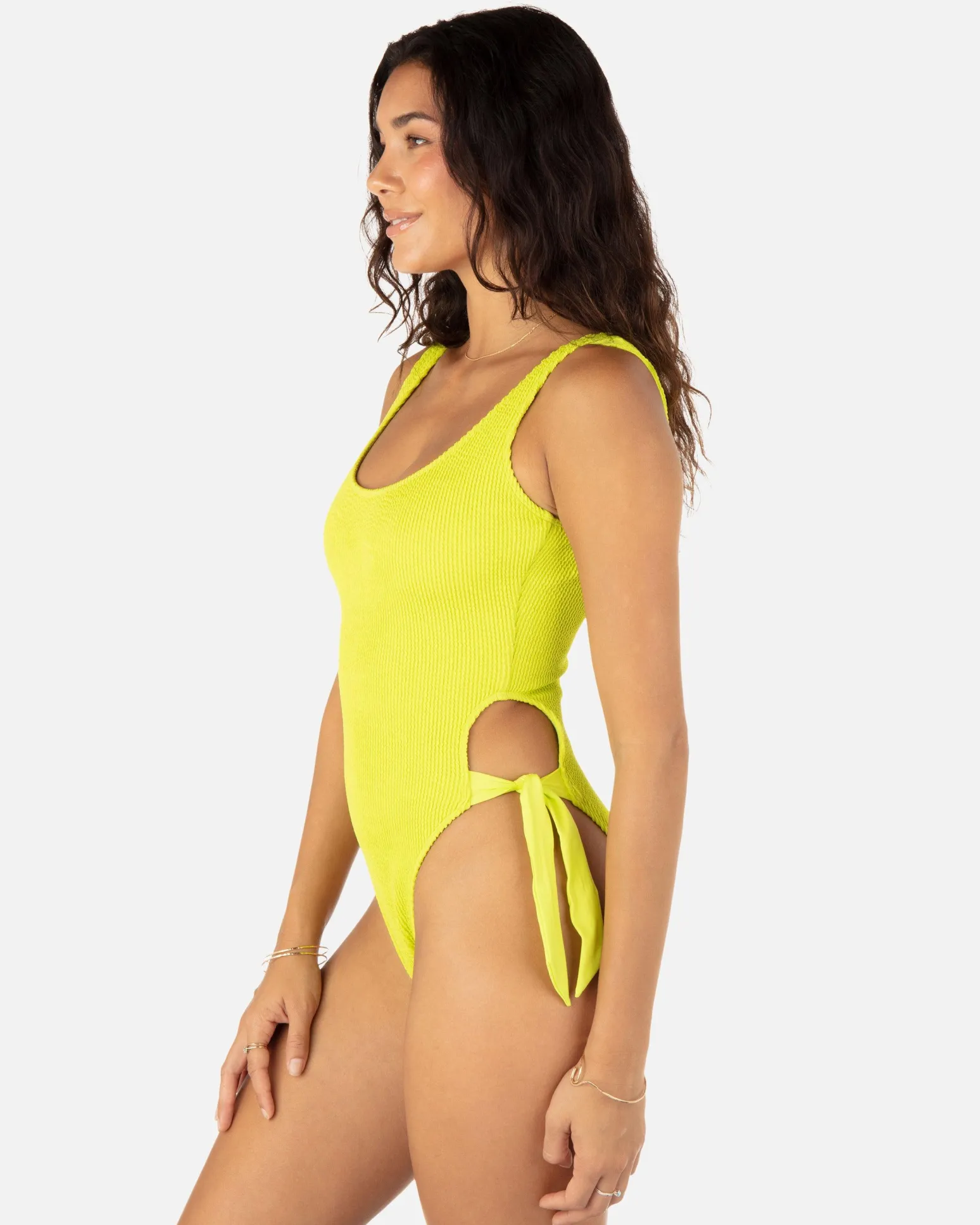 Women Hurley One Piece*Solid Scrunch Cheeky One Piece