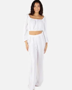 Women Hurley Shorts & Bottoms*Stripe Gauze Cargo Beach Pant