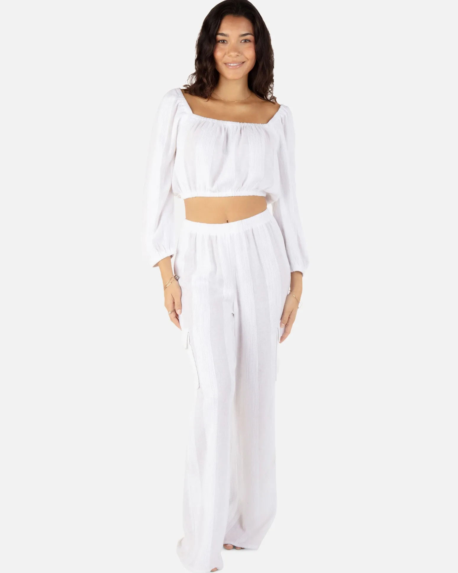 Women Hurley Shorts & Bottoms*Stripe Gauze Cargo Beach Pant