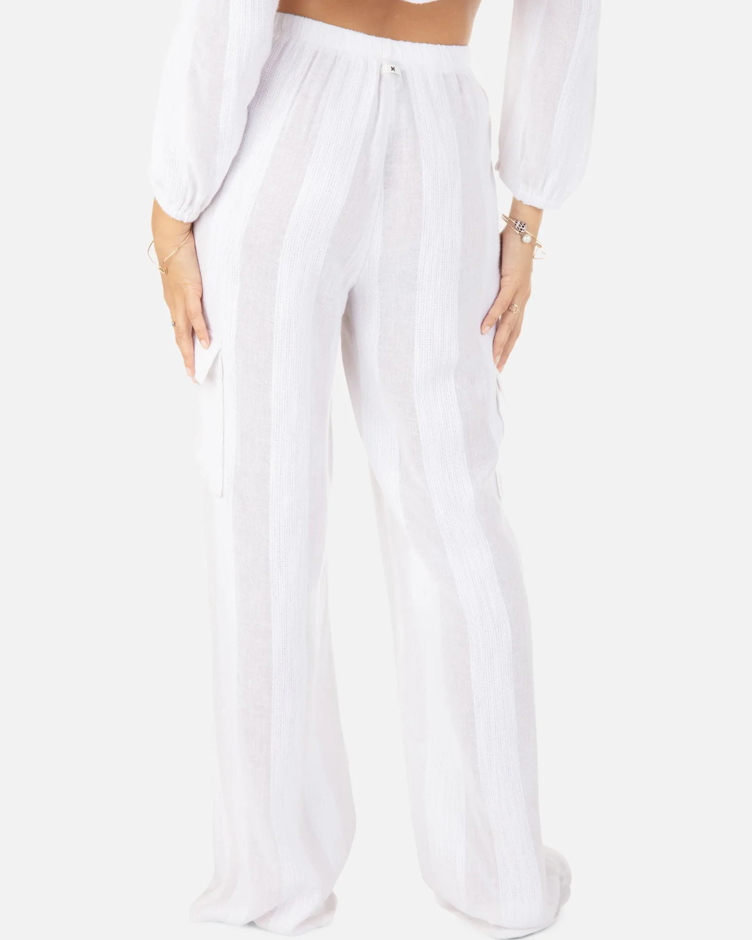 Women Hurley Shorts & Bottoms*Stripe Gauze Cargo Beach Pant
