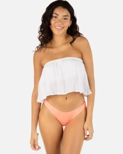 Women Hurley Tops & T-Shirts*Stripe Gauze Strapless Tank