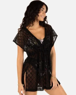 Women Hurley Dresses & Rompers*Summer Crochet Hooded Dress