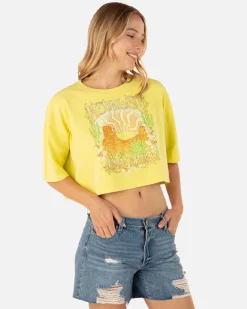 Women Hurley Tops & T-Shirts*Sunrise To Sunset Boyfriend Crop Tee