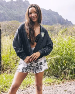 Women Hurley Hoodies & Fleece*SUNSHINE SMILEY ZIP-UP HOODIE