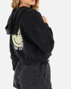 Women Hurley Hoodies & Fleece*SUNSHINE SMILEY ZIP-UP HOODIE