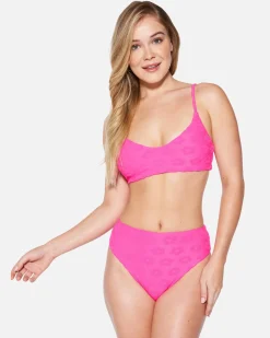 Women Hurley Bikini Bottoms|Bikinis*Terry Pop Moderate High Waist Bottom