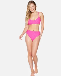 Women Hurley Bikini Bottoms|Bikinis*Terry Pop Moderate High Waist Bottom