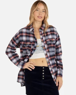 Women Hurley Tops & T-Shirts*Wilson Boyfriend Flannel