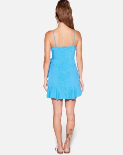 Women Hurley Dresses & Rompers*Window Pane Wrap Front Mini Dress