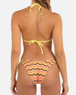 Women Hurley Bikini Bottoms|Bikinis*ZUMBA STRIPE CHEEKY SIDE TIE BOTTOM